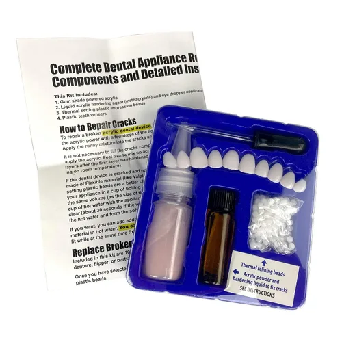 Vista 3 de Instant Smile Kit de reparación de dentaduras múltiples