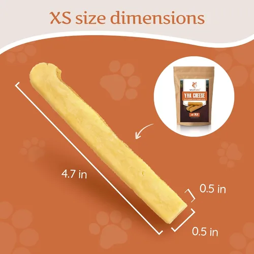 Vista 8 de Wildfang® Yak Chews, XS para perros de menos de 22 libras – Varilla dental para perros, dureza como el queso de yak del Himalaya, palitos de queso