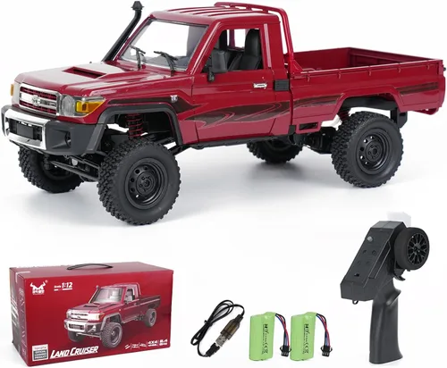 Vista 10 de MN82S RC Rock Crawler, camión de control remoto Toyota de 2.4 GHz, interruptor de 2 velocidades 4WD RC Crawler Off-Road Pick-up con 2