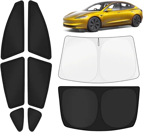 Vista 207 de KUST - Parasol plegable para parabrisas para BMW X1 E84, accesorios 2011 2012 2013 2014 2015, protector de visera de sol ajustable que bloquea