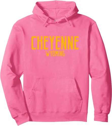 Vista 9 de Cheyenne Wyoming WY - Sudadera con capucha con estampado de ámbar