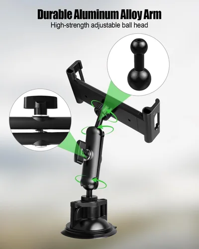 Vista 3 de Soporte para tableta con base de succión, soporte giratorio de 360°