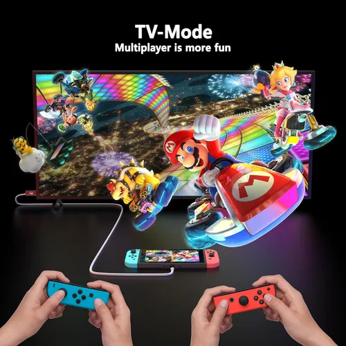 Vista 4 de RREAKA Cable de conversión USB C a 4K HDMI para Nintendo SwitchSwitch OLED, cable adaptador HDMI de TV compatible con Nintendo Switch, Steam Deck
