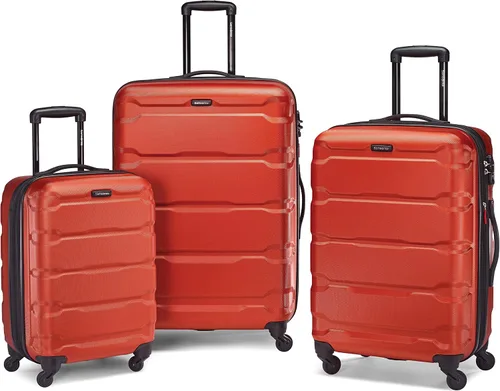 Vista 40 de Samsonite Omni - Maleta rígida expandible con ruedas giratorias, Negro, Juego de 2 piezas (20/24)