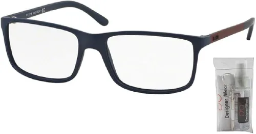 Vista 2 de Ralph Lauren Polo PH2126 Rectangle Eyeglasses For Men BUNDLE with Designer iWear Complimentary Eyewear Kit