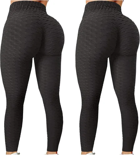 Vista 5 de High Running Waist Exercise Lifting Fitness 2PC Hip Yoga Bubble Women's Pants Yoga Pants Dress Pants That Fit