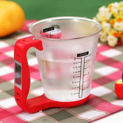 Vista 2 de Cocina Medición Taza Escala LCD Pantalla Digital para Hornear Té Pesaje Café