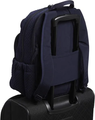 Vista 5 de Vera Bradley - Mochila de microfibra para mujer, azul, talla única