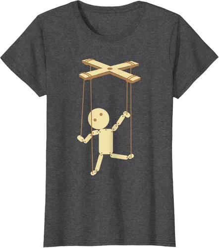 Vista 6 de Puppeteering - Camiseta de marionetas Ventrílocuo de tiriteros, Negro, S