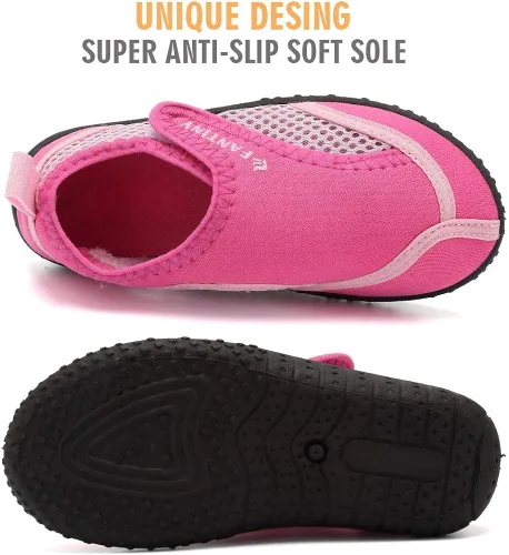 Vista 3 de CIOR Zapatos de agua para niños pequeños, zapatos acuáticos para piscina, playa, deportes deportivos para niñas y niños