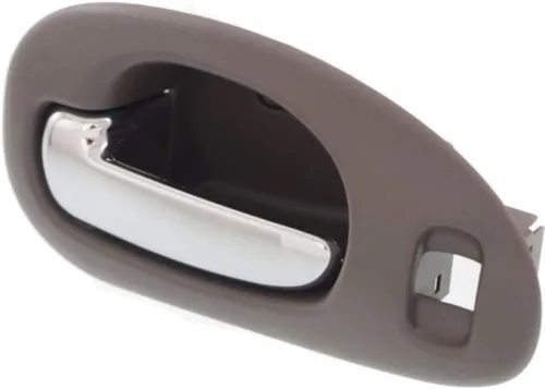 Vista 6 de Manija de puerta interior para Chrysler LHS 1999-2001 con bisel gris delantero del lado del conductor con palanca cromada Con orificio de bloqueo