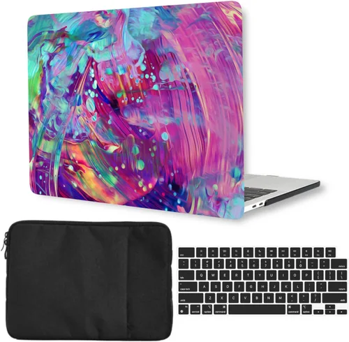 Vista 21 de Funda rígida compatible con MacBook Pro de 13 pulgadas 2012 2011 2010 2009 2008 versión antigua modelo A1278 con CD-ROM, funda rígida de plástico