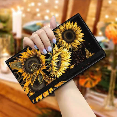 Vista 5 de Server Book,Waitress Book,5x9 Inch Server Books for Waitress & Waiter, Cute PU Leather Serving Book Guest Check Presenters Organizer with Zipper