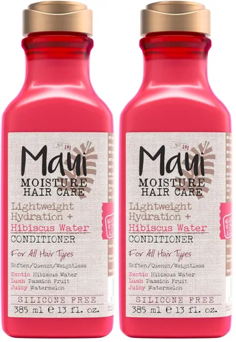 Vista 10 de Maui Moisture - Acondicionador de hidratación ligera + agua de hibisco, acondicionador nutritivo con aloe vera que suaviza y calma el cabello