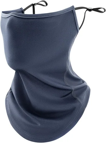 Vista 10 de Funda protectora solar para la cara, protección UV, bufanda para la cara, para mujeres y hombres, con cintas elásticas para las orejas, protector