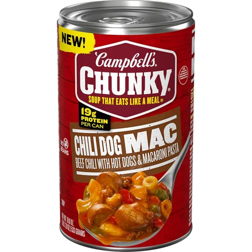 Vista 9 de Campbell's Chunky Beefy Mac Soup, lata de 18.8 oz