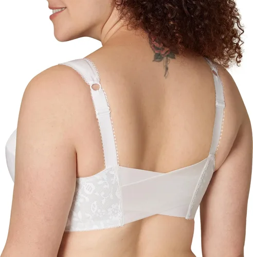 Vista 2 de Playtex Brasier inalámbrico con cierre frontal de 18 horas para mujer, brasier TruSUPPORT de 4 vías con espalda flexible