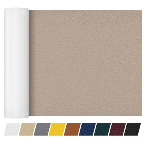 Vista 7 de Cinta de parche de reparación de cuero de 4 x 60 pulgadas, cinta autoadhesiva fuerte para muebles, sofás, sillones, asientos de automóvil, armarios