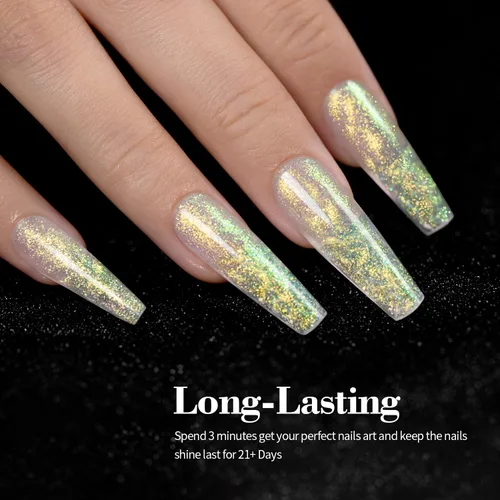 Vista 2 de RARJSM Aurora - Gel de construcción sólido antiadherente para esculpir 3D, gel de extensión de uñas para esculpir galaxia, nube estrellada