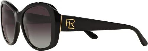 Vista 3 de Ralph by Ralph Lauren Gafas de sol rectangulares Rl8144 para mujer, Negro, gris (blackGrey Gradient)