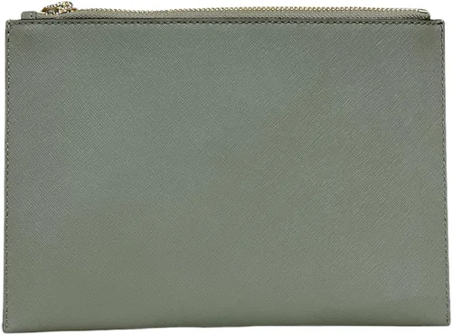 Vista 8 de Michael Kors Jet Set Travel XL - Bolso de mano con cremallera de cuero verde militar Verde ejército