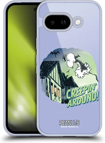 Vista 65 de Head Case Designs Funda de gel Spooktacular con licencia oficial de Peanuts Linus y Snoopy [protección de grado militar] compatible con Google Pixel