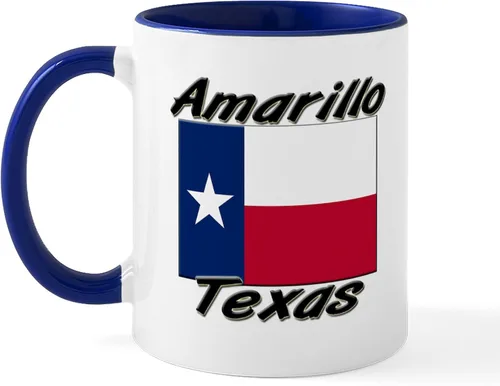 Vista 20 de CafePress – Taza Amarillo Texas – El único Taza de café, taza de café, S, Blanco