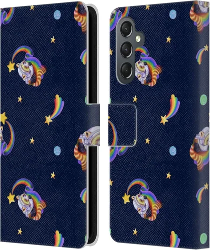 Vista 176 de Head Case Designs Officially Licensed Carla Morrow Colorful Space Dice Patterns Leather Wallet Case Compatible with Samsung Galaxy A07 4G