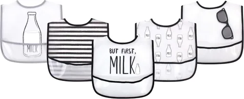 Vista 3 de Little Treasure Baberos PEVA impermeables unisex para bebés