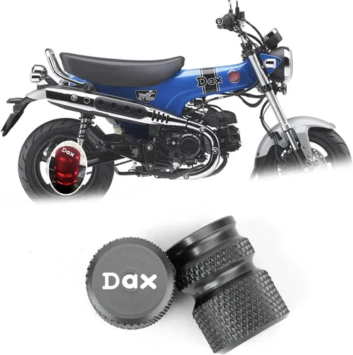 Vista 17 de Suitable for DAX125 ST125 dax125 st125 2026 2025 Motorcycle Modification Wheel and tire Valve caps (Black,ST125)