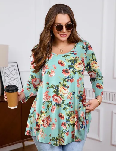 Vista 5 de JollieLovin Camiseta básica de manga 34 para mujer