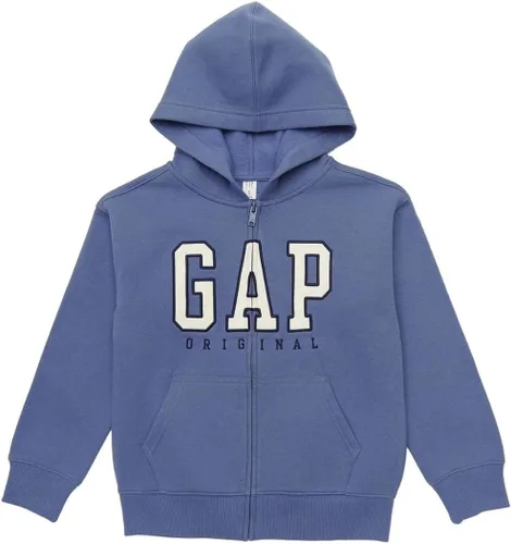 Vista 14 de GAP Sudadera con capucha y cremallera completa con logotipo para niños