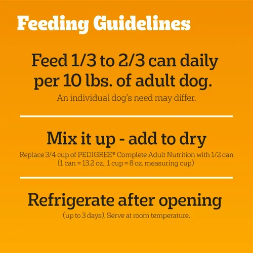 Vista 10 de Pedigree Comida húmeda suave para perros adultos picada molida con carne de res, latas de 13.2 onzas, 12