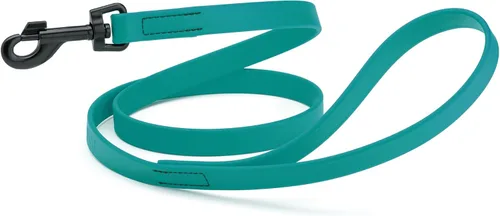 Vista 35 de Dogline Biothane - Correa impermeable para perro, tejido de nailon con revestimiento fuerte, con herrajes negros, a prueba de olores, fácil
