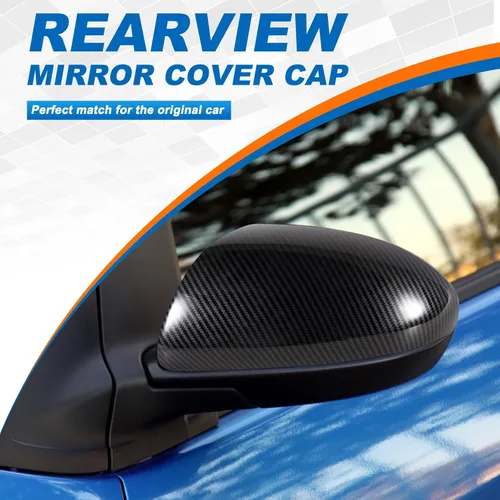 Vista 2 de Cubierta de fibra de carbono para espejo retrovisor para puerta, cubierta protectora para Mazda 2/3 2010-2013 (sin versión de lámparas de señal)