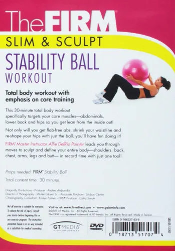 Vista 2 de The Firm, Slim & Sculpt Stability Ball Workout