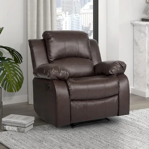 Vista 20 de Lexicon Humphreys Wall-Hugger - Juego de sala de estar reclinable manual, 2 piezas, color negro