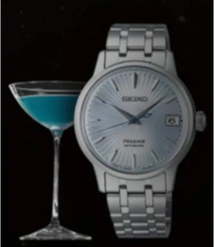 Vista 6 de SEIKO Reloj automático con esfera azul Presage SRP841J1, Azul, Moderno