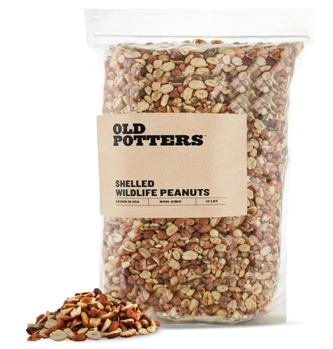 Vista 9 de Old Potters Maníes con Cáscara para Aves, Ardillas y Vida Silvestre. Maníes Crudos con Cáscara No-GMO Crecidos en EE.UU. (con Cáscara, 1.8 kg)