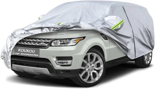 Vista 6 de KouKou Funda impermeable para automóvil SUV adecuada para BMW X1 de 2009 a 2025, 7 capas a prueba de viento para todo tipo de clima, cubierta