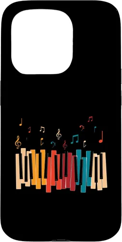 Vista 14 de iPhone 11 Pro Notas de Música Teclado Colorido Piano Case