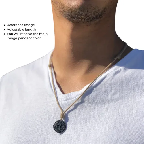 Vista 20 de Gold St Christopher Necklace - Mens Saint Pendant Travelers, Gift Religious Jewelry, Protection Medal, Men Silver Medallion, Women Gift to Husband