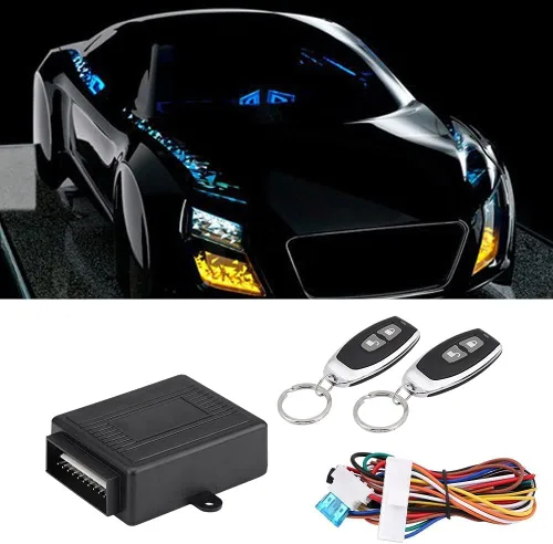 Vista 2 de Aramox Kit universal de cerradura de puerta central para automóvil, sistema de entrada sin llave con control remoto