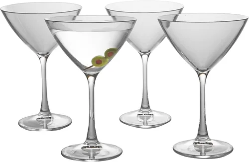 Vista 8 de D'Eco Vasos de Martini 100% Tritan de 9 onzas, cristalería inastillable