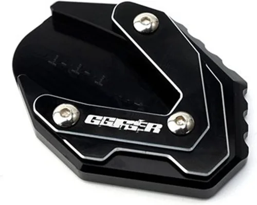 Vista 11 de Moto Kickstand Soporte lateral ampliar placa de almohadilla y tapas de aire de válvula de neumático para Suzuki para GIXXER 250 SF para GIXXER 150
