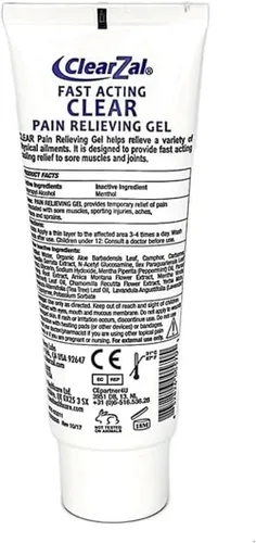 Vista 7 de ClearZal Gel transparente para aliviar el dolor de acción rápida con crioterapia refrescante, boswellia y glucosamina para dolores musculares