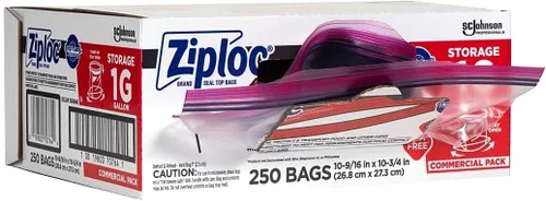 Vista 2 de SC Johnson Professional Ziploc Bolsas de almacenamiento con nueva tecnología Grip 'n Seal, para organización y almacenamiento de alimentos, doble
