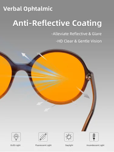 Vista 5 de FL-41 y FL-60 Migraña Sensibilidad Luz Azul Gafas Mujeres