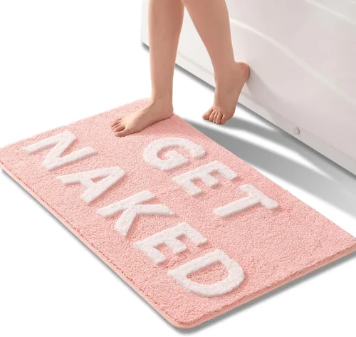 Vista 15 de QJHOMO Get Naked Bath Mat Alfombras Lindas de Baño Lindas Alfombras de Baño Graciosas Antideslizantes Decoración de Bañera Antideslizante Alfombra