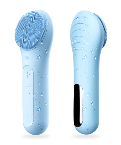 Vista 11 de NågraCoola CLIE Cepillo de Limpieza Facial, Impermeable y Recargable Cepillo Exfoliante Facial para Hombres y Mujeres, Limpieza, Exfoliación y Azul